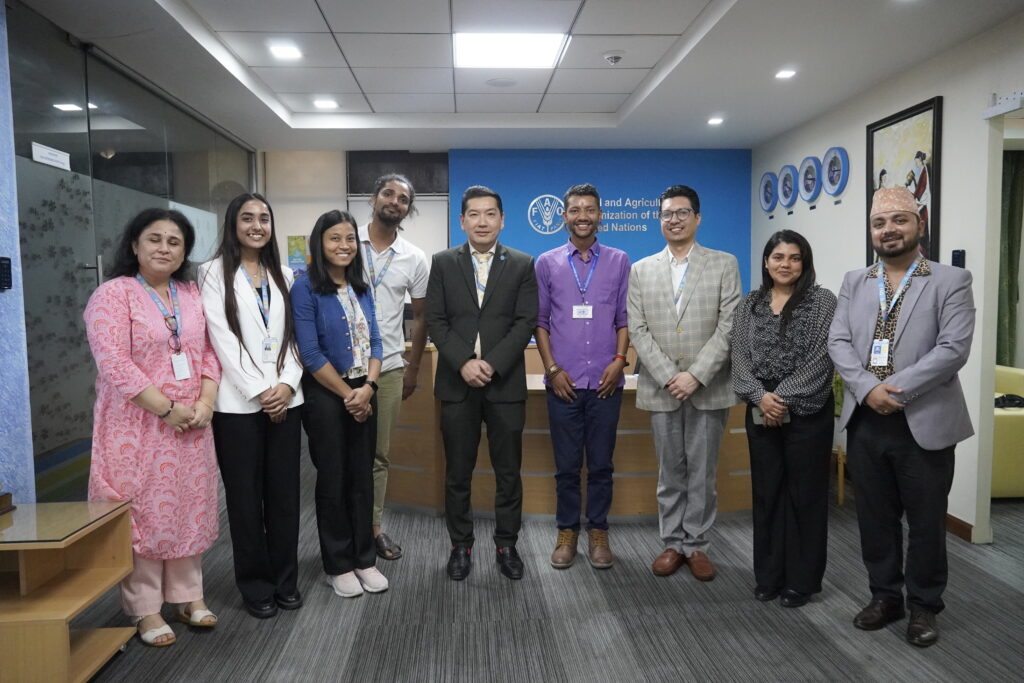 With FAO team members in FAO OFFICE